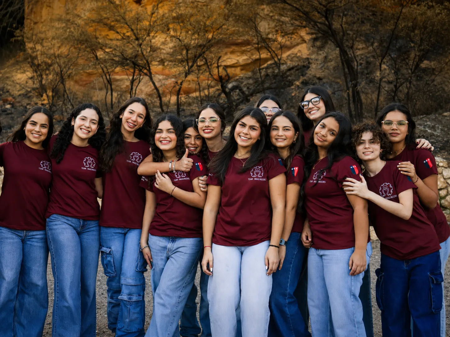 Team Imagineers reunidas como equipo completo